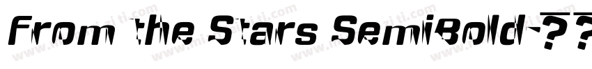 From the Stars SemiBold字体转换